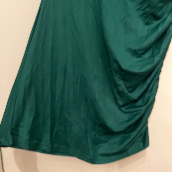 Green Stretchy Dress with Cinches Sides - Unbranded Size Large - Picture 4 of 13